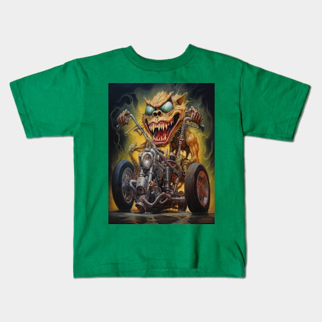 Petrol Head #4 Kids T-Shirt by TooplesArt